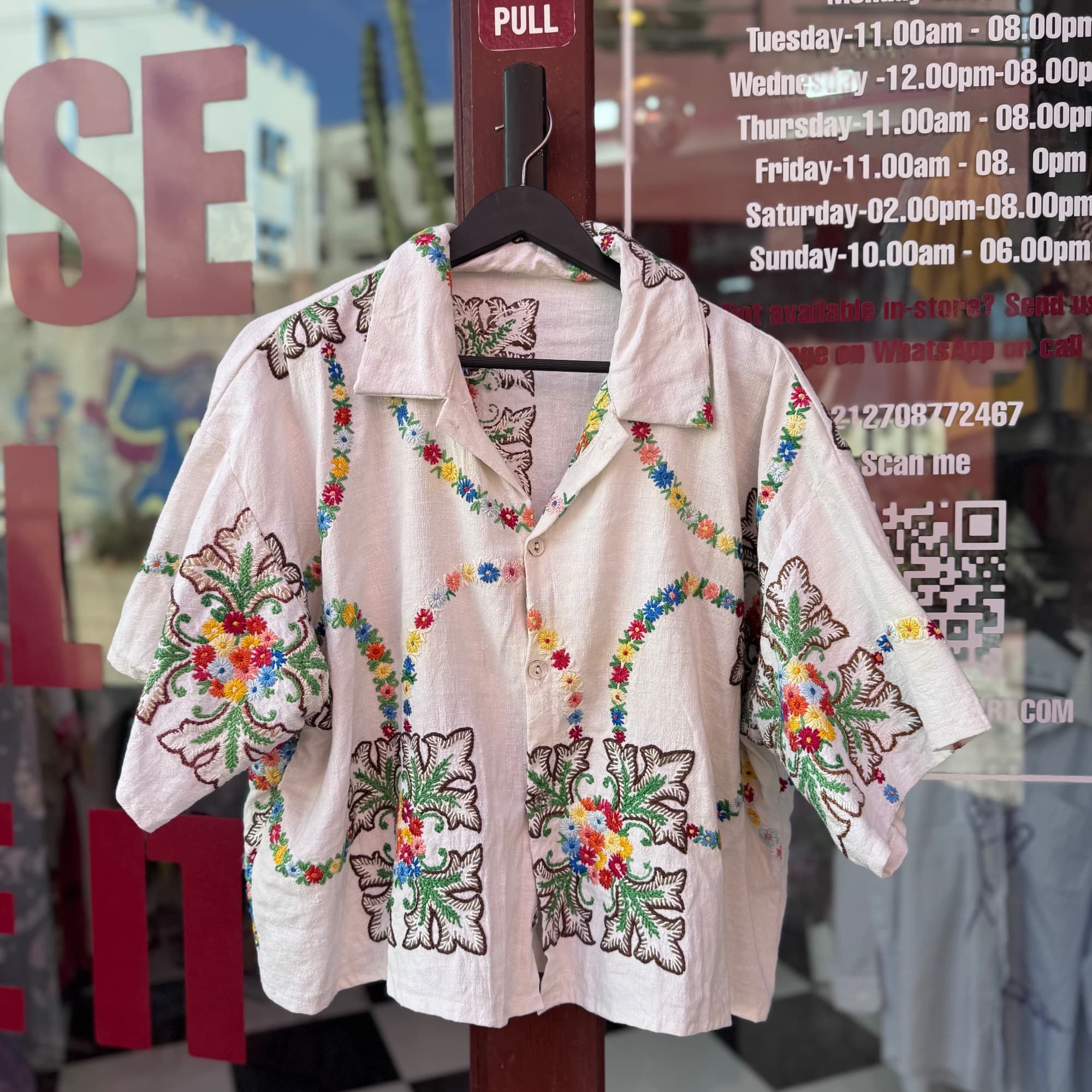 Upcycled TableLinen Shirt
