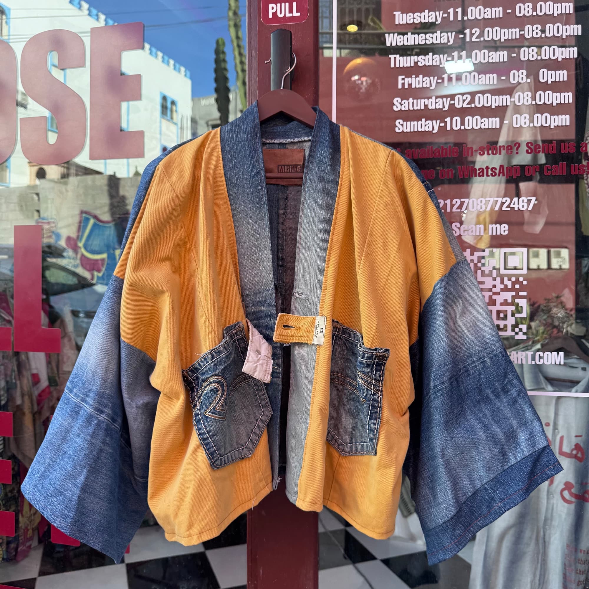 Upcycled Kimono Jeans