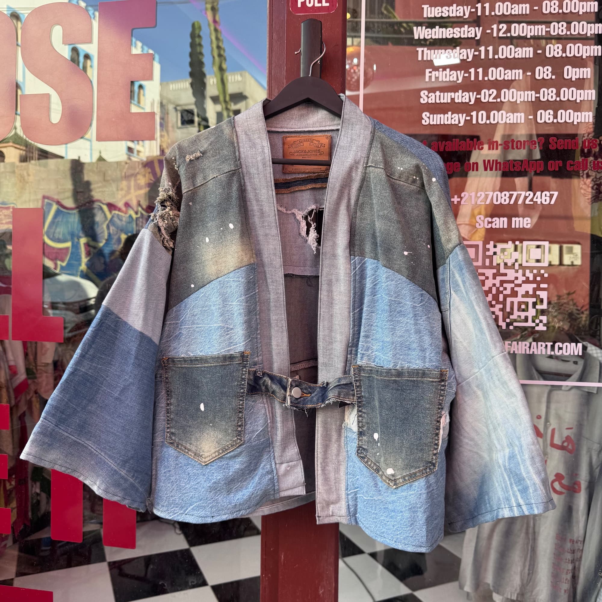 Upcycled Kimono Jeanss