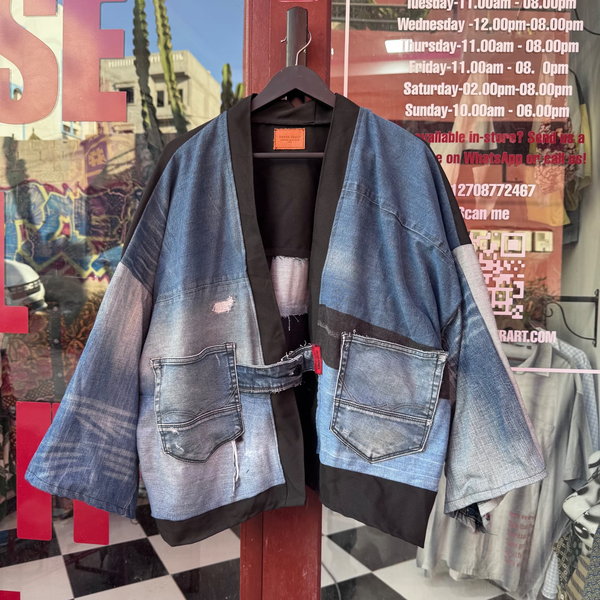 Upcycled Kimono Jeans
