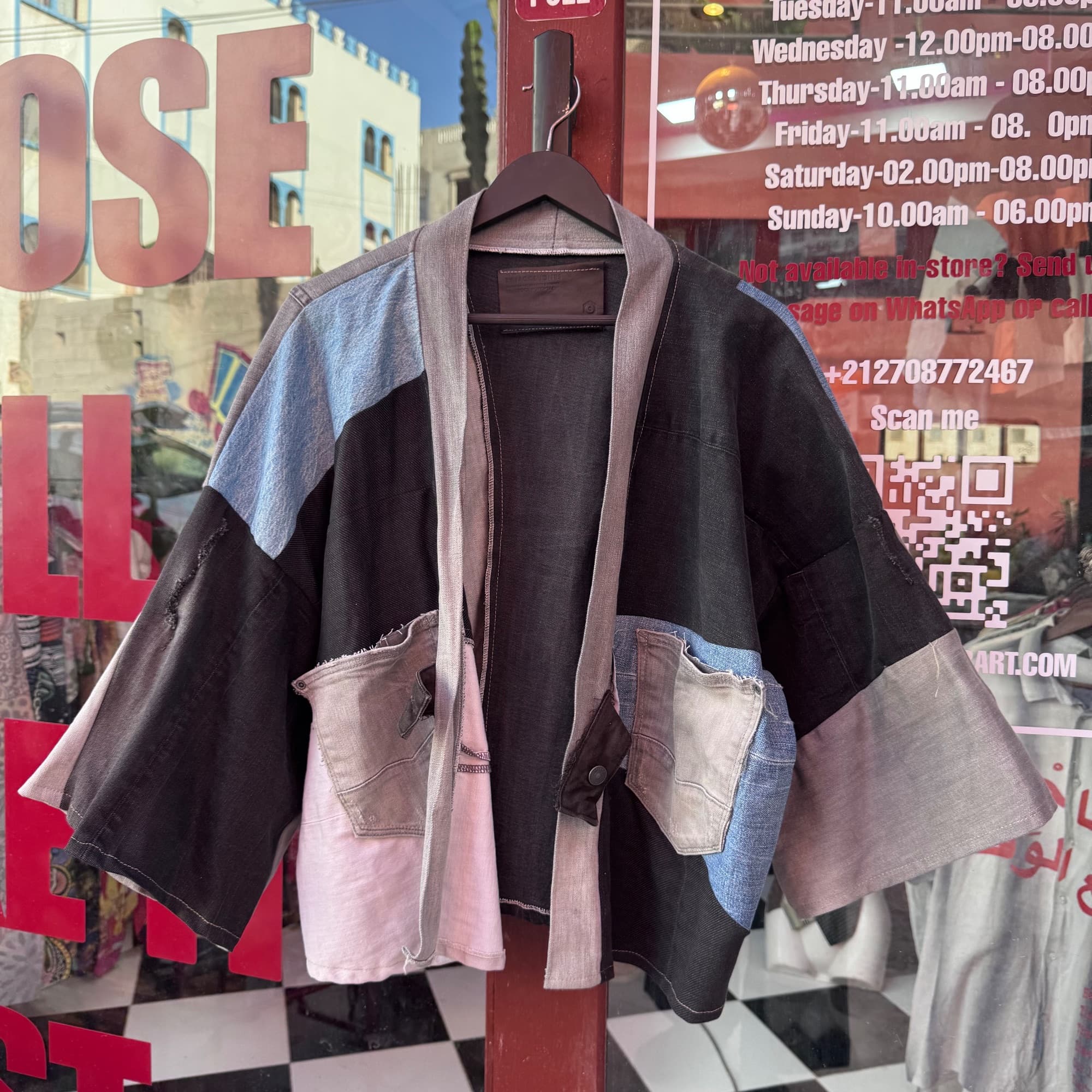 Upcycled Kimono Jeanss