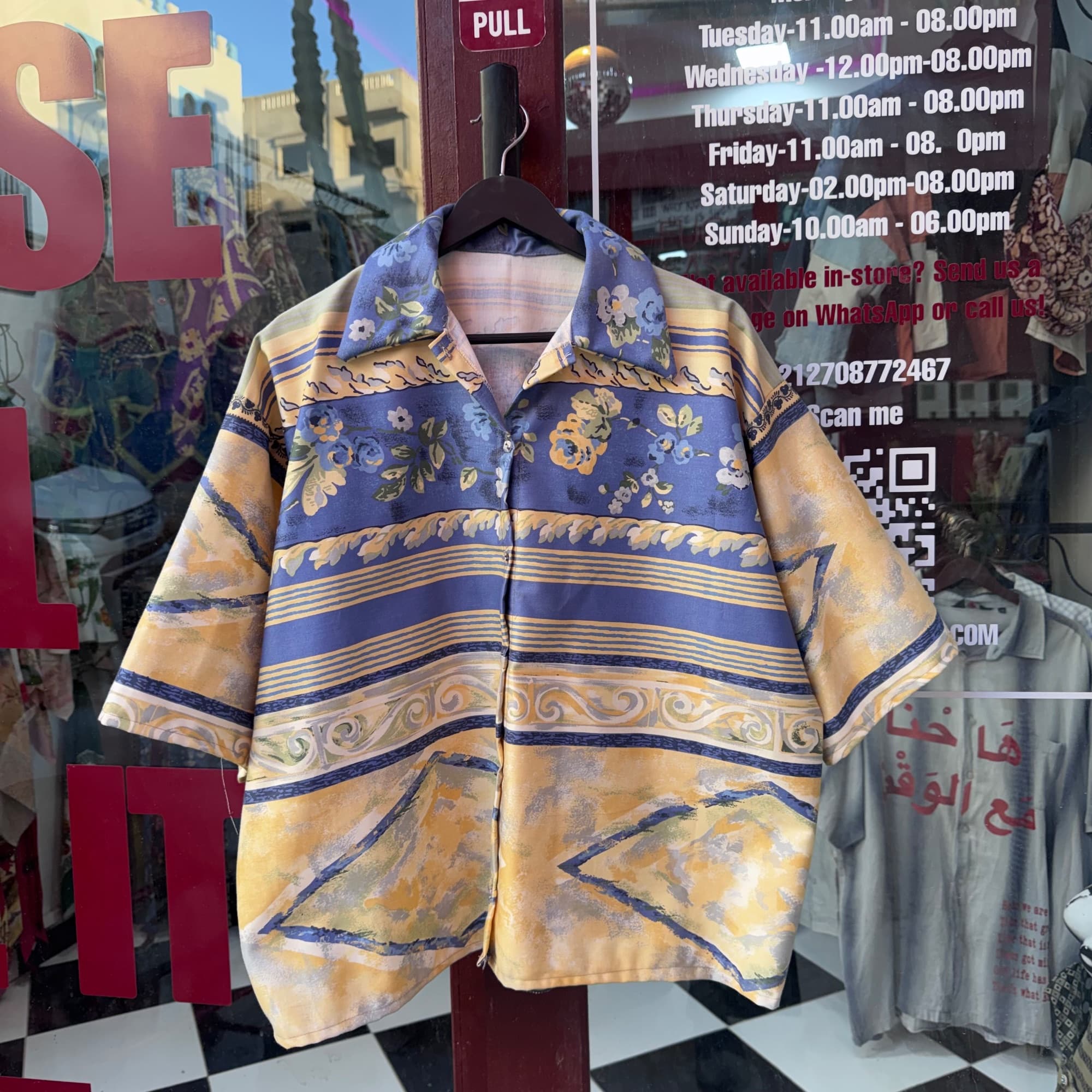 Upcycled Table Linen Shirt