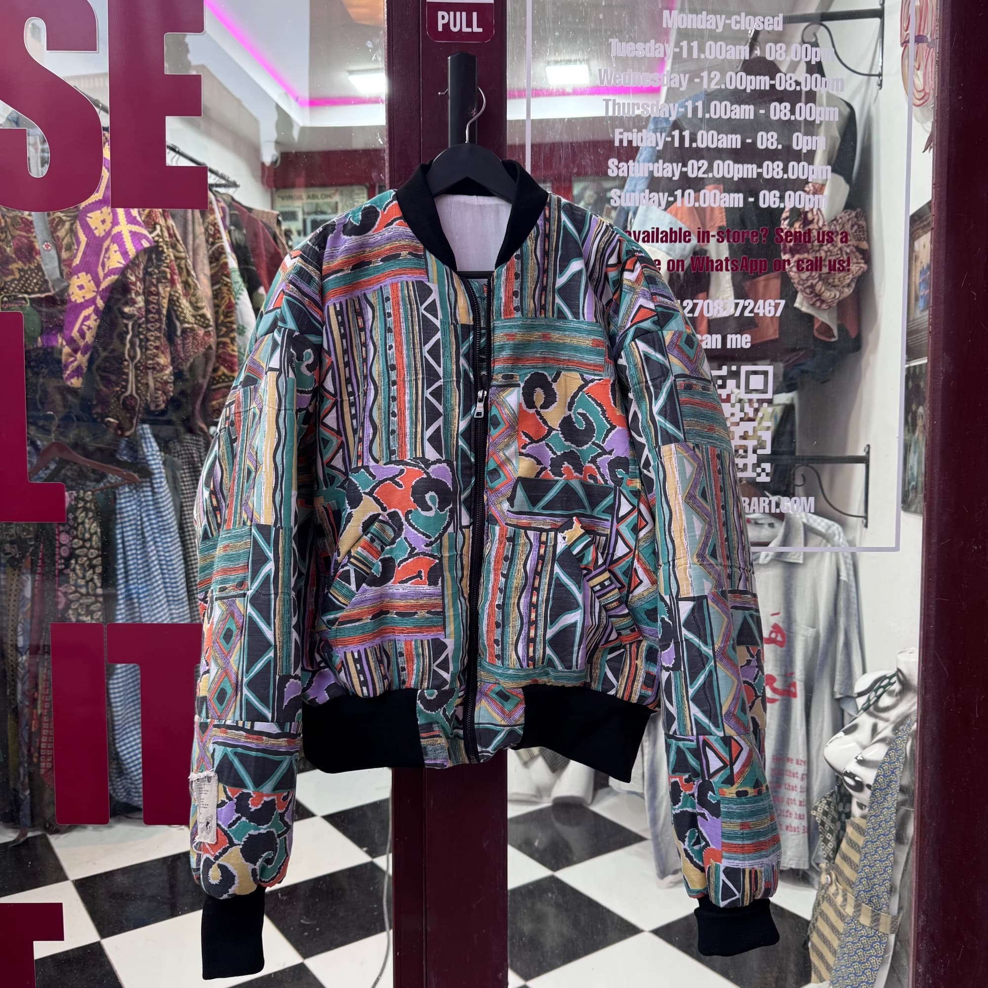 Upcycled Bedspread Puffer Jacket
