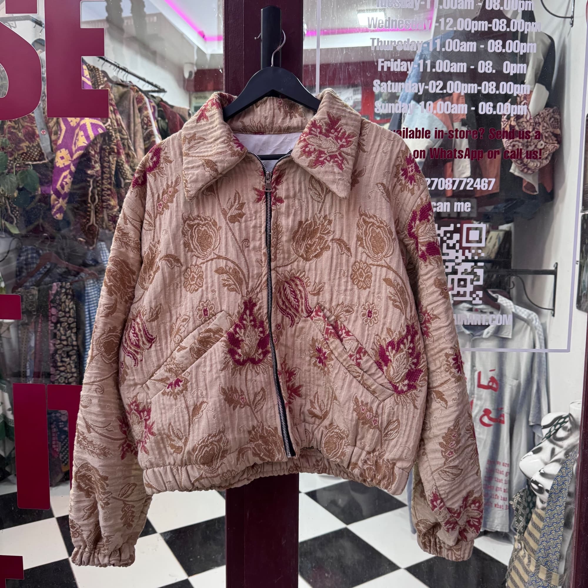 Upcycled Vintage Curtain Jacket