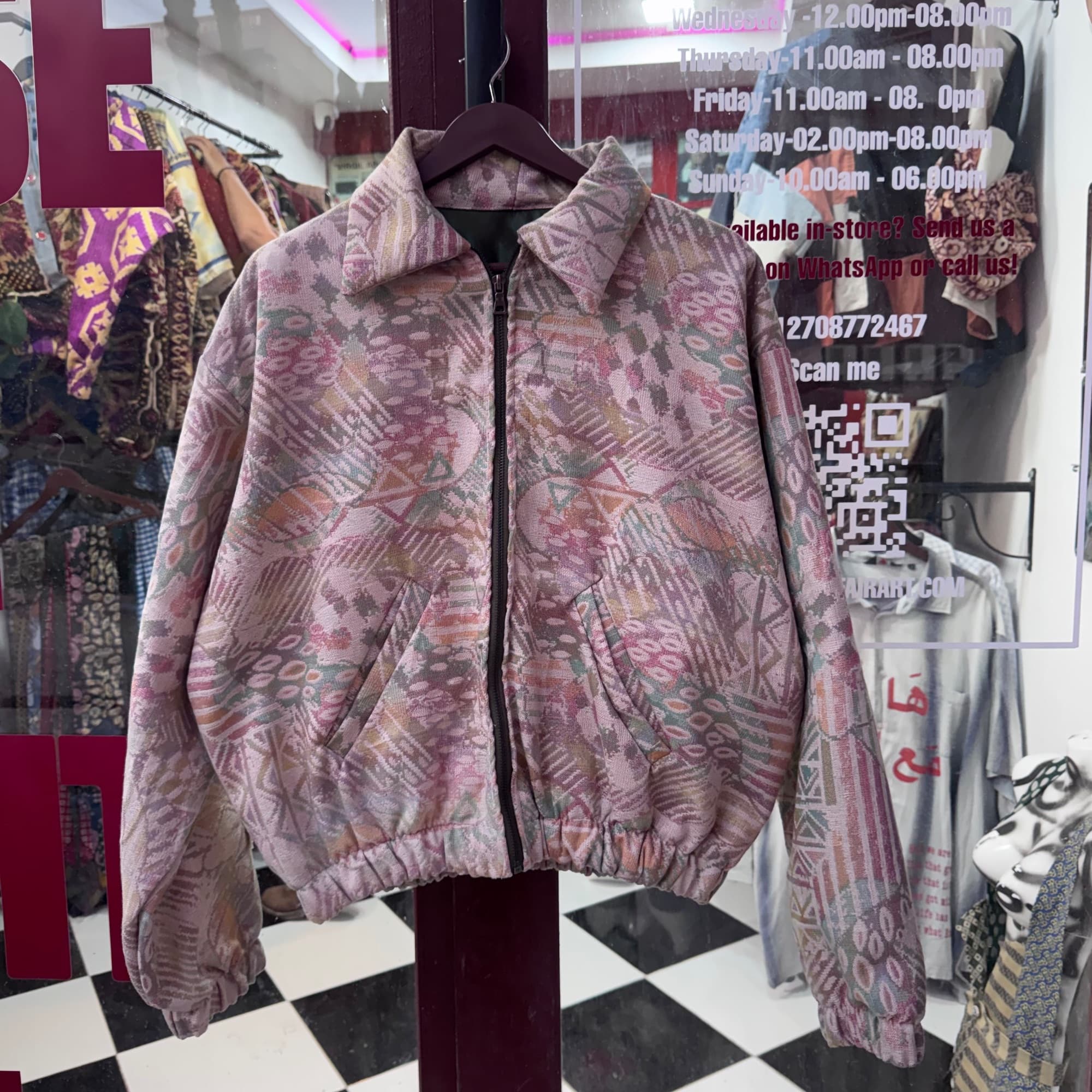 Upcycled Vintage Curtain Jacket