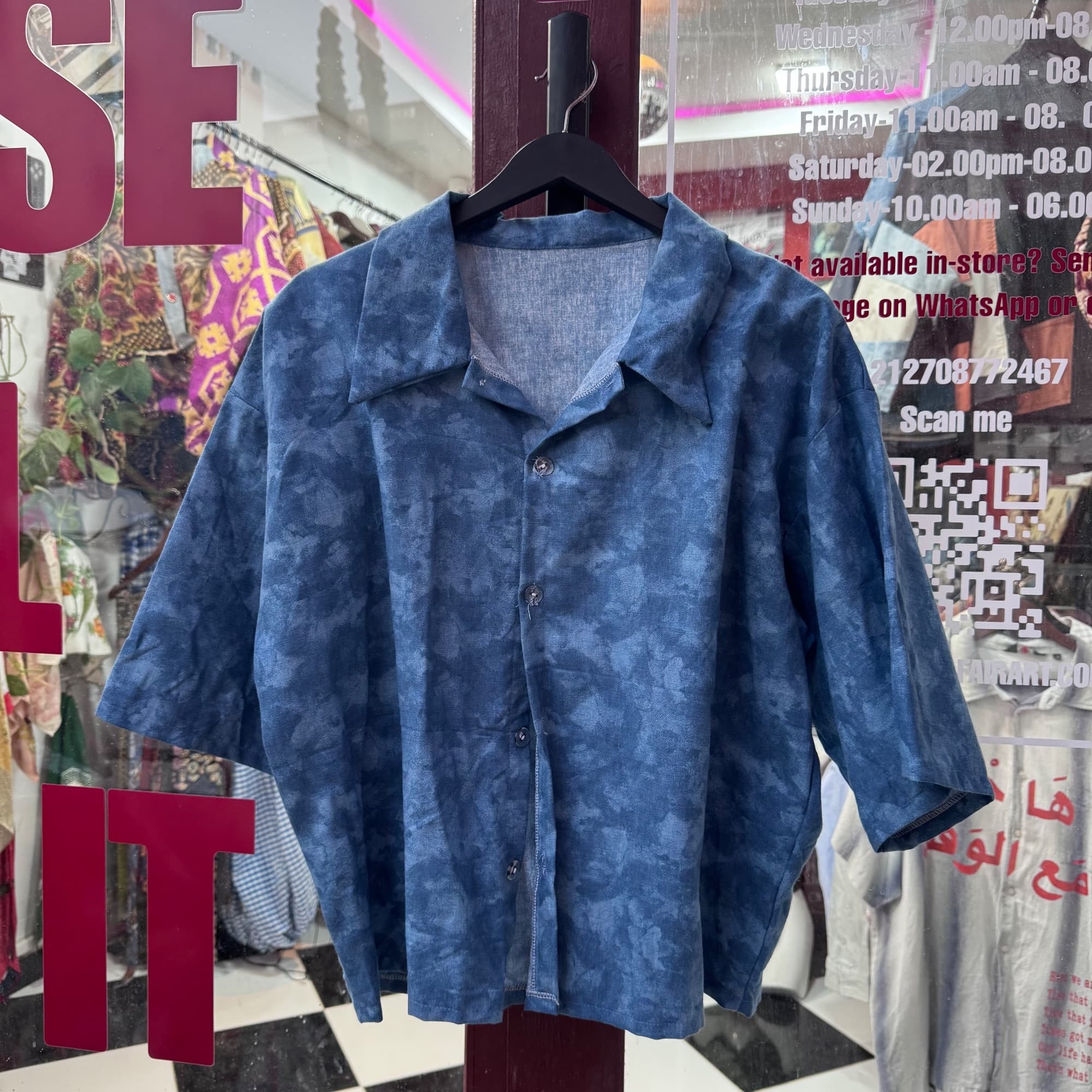 Upcycled Table Linen Shirt